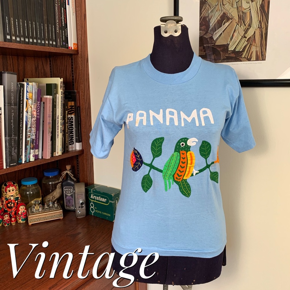 Vintage | Panama Embroidered Souvenir Tee